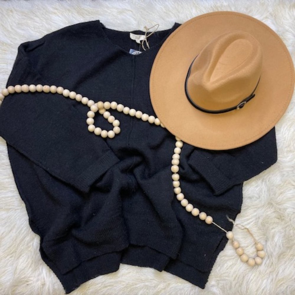 Easel Black Sweater